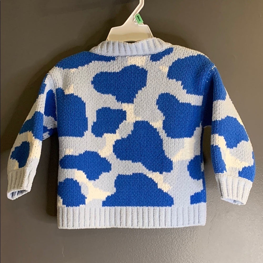 Open Edit Blue and White Cardigan size 12M - Picture 3 of 3